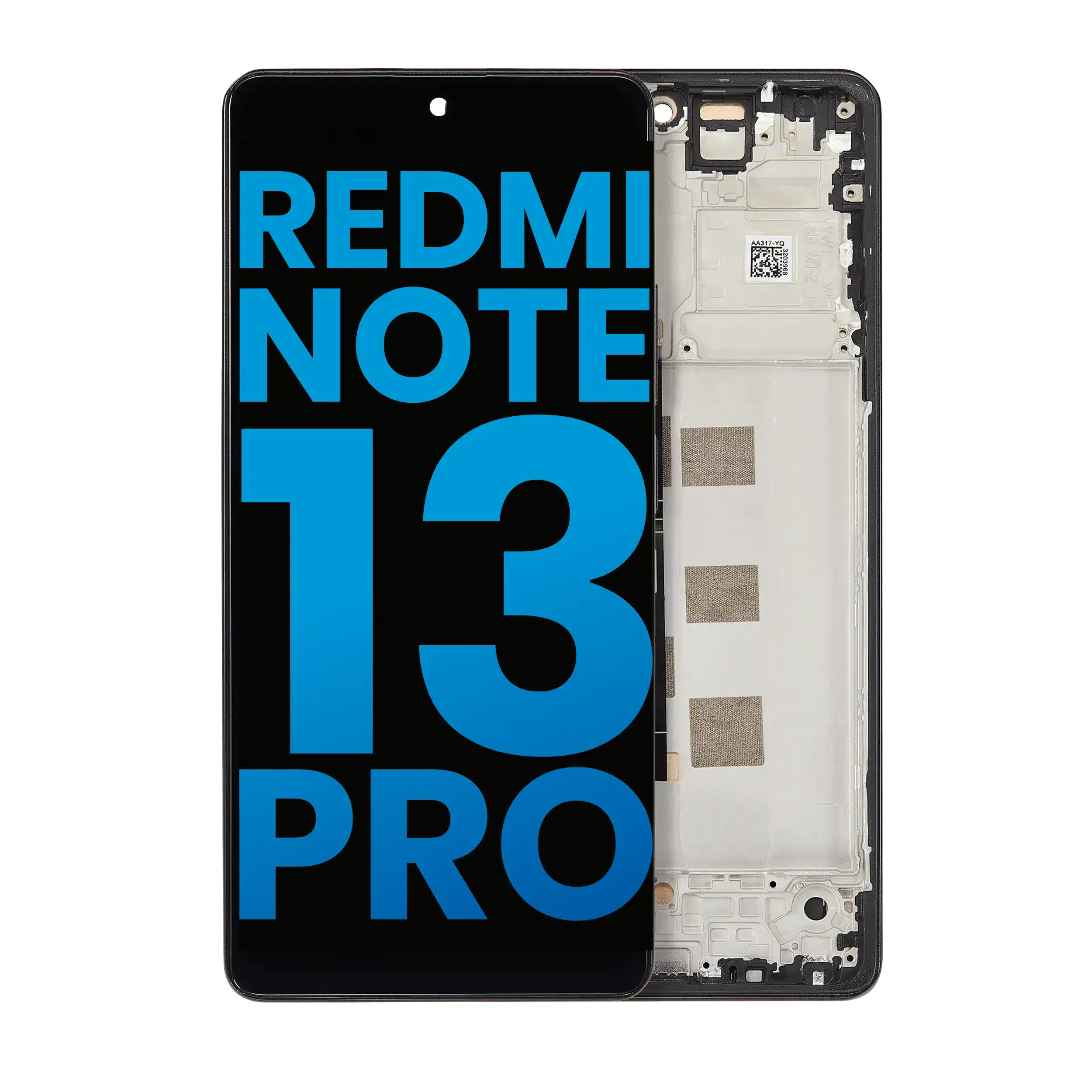 LCD Assembly With Frame For Xiaomi Redmi Note 13 Pro 4G / Xiaomi Poco M6 Pro 4G / Xiaomi Redmi Note 14S (Aftermarket: Incell) (Midnight Black)