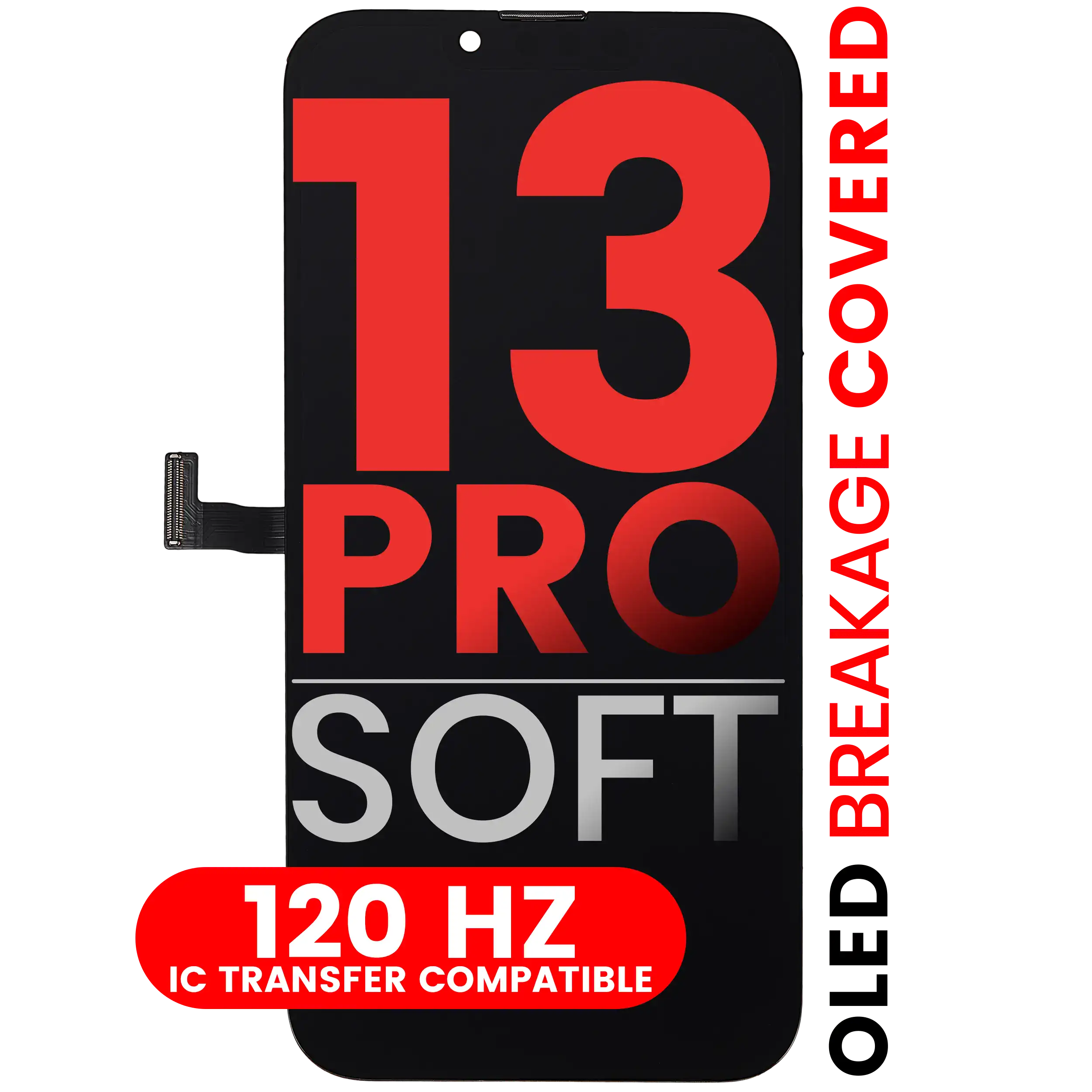 OLED Assembly For iPhone 13 Pro (Aftermarket Pro: XO7 Soft) (120HZ)