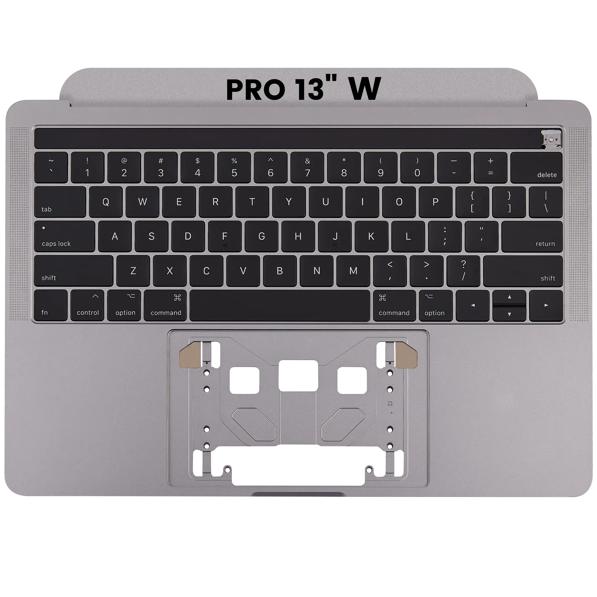 Top Case With Keyboard For MacBook Pro 13" A1706 (2016-2017) (US English) (Used OEM Pull: Grade New) (Space Gray)