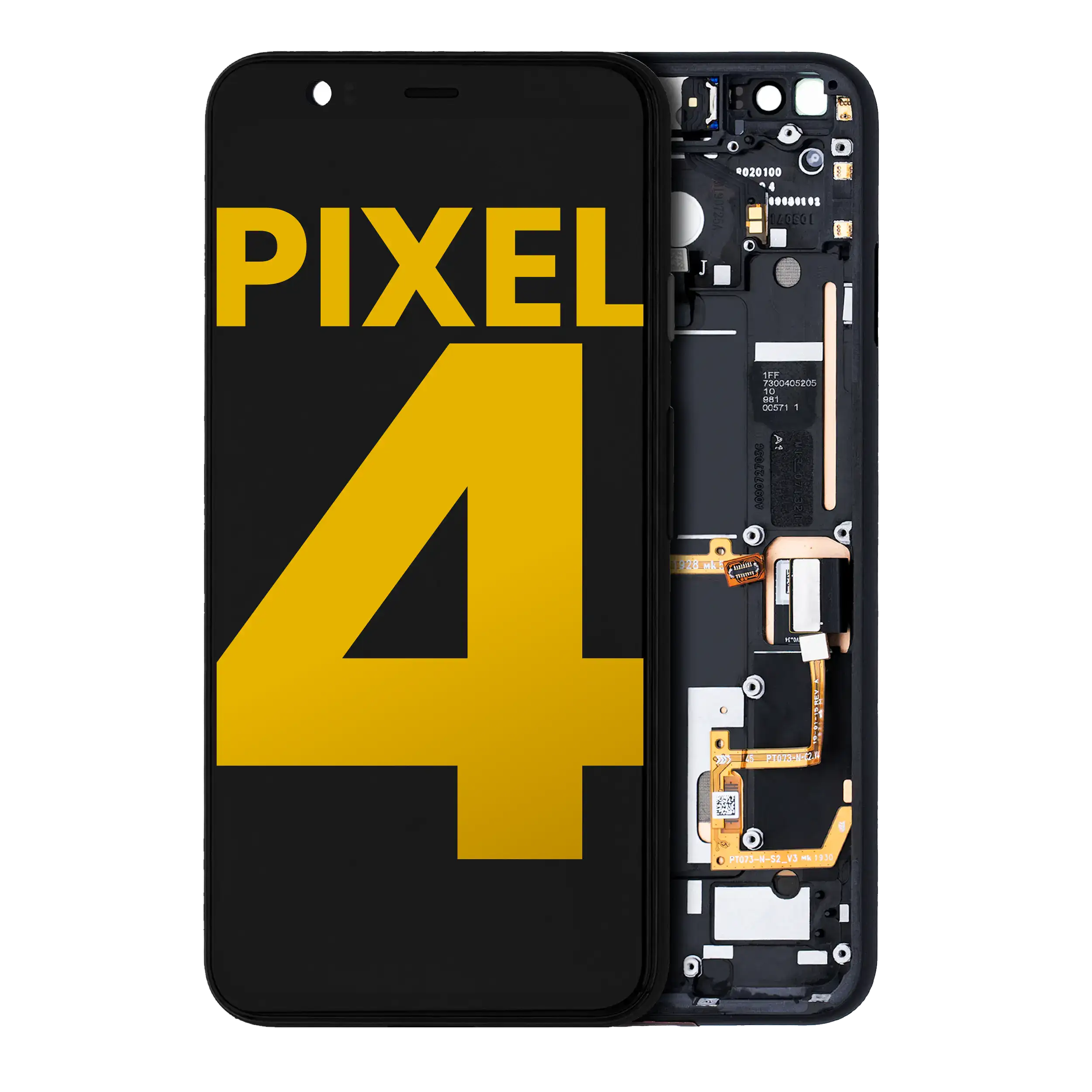 OLED Assembly With Frame For Google Pixel 4 (Refurbished) (Just Black Power Button)