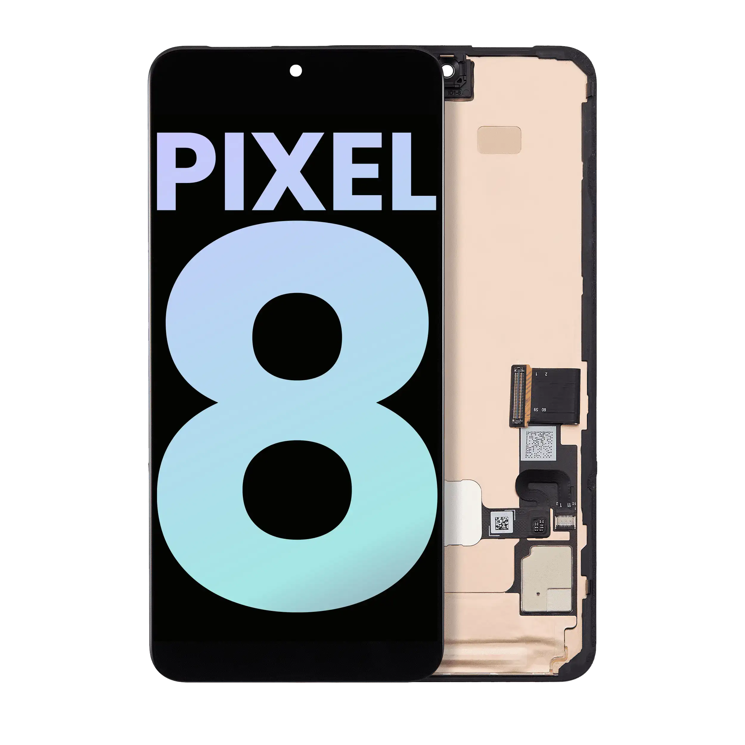 OLED Assembly With Frame (With Fingerprint Sensor) For Google Pixel 8 (Genuine OEM) (All Colors)