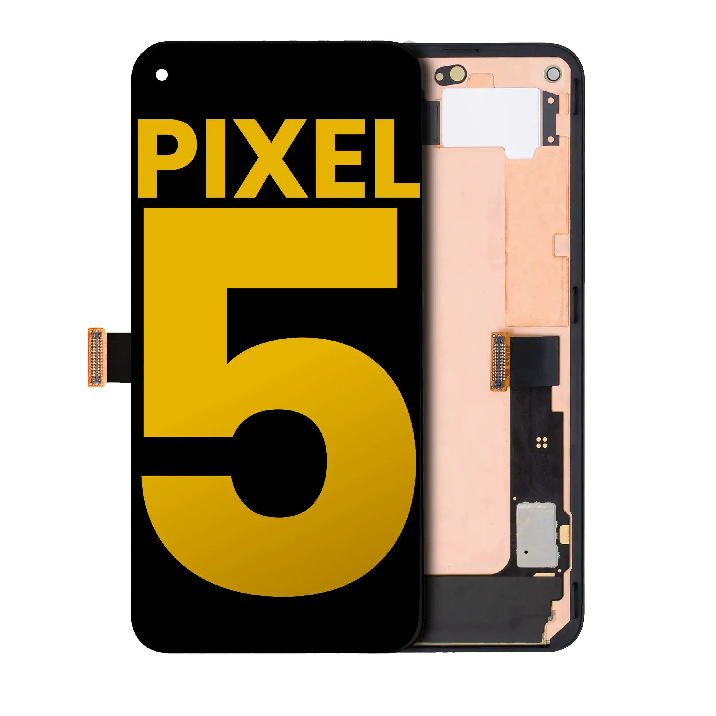 OLED Assembly With Frame For Google Pixel 5 (Refurbished) (Just Black)