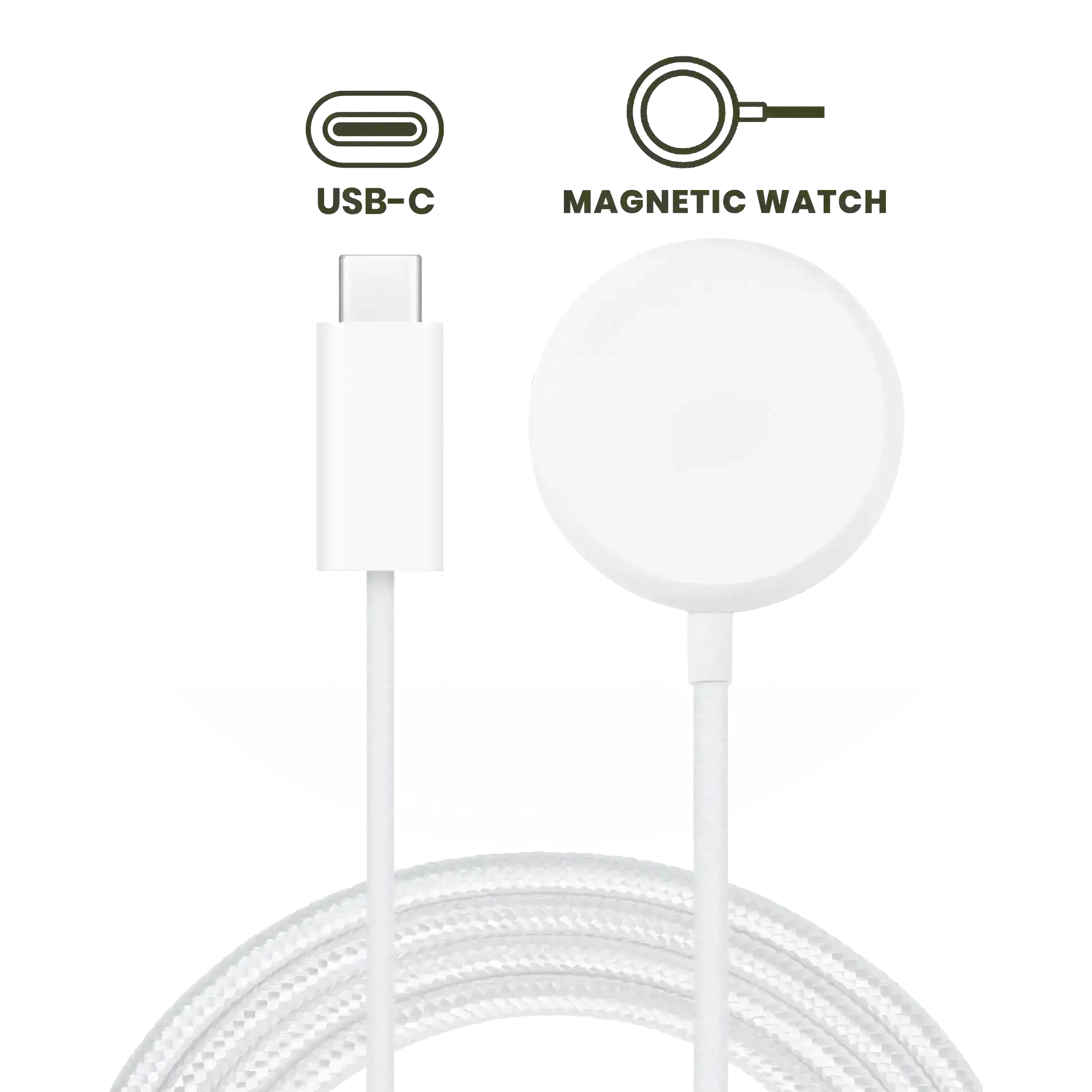 USB-C Magnetic Watch Charging Cable For Google Pixel Watch Series (1 m / 3.3 ft) (OEM Grade: A)