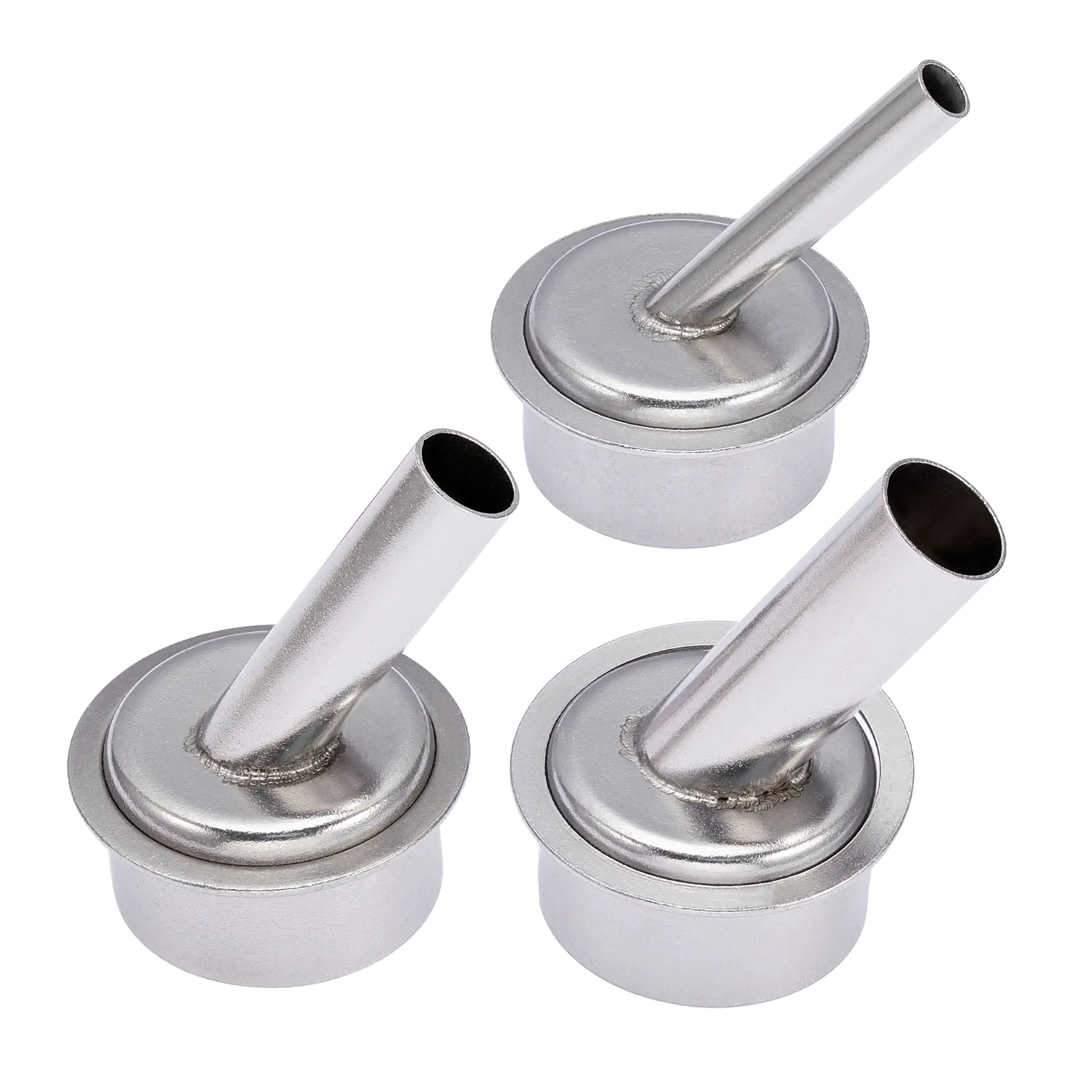 45 Degree Hot Air Rework Station Gun Sleeve Nozzle For 861DW / TR1300A (3 Piece Set) (5mm / 7mm / 10mm)