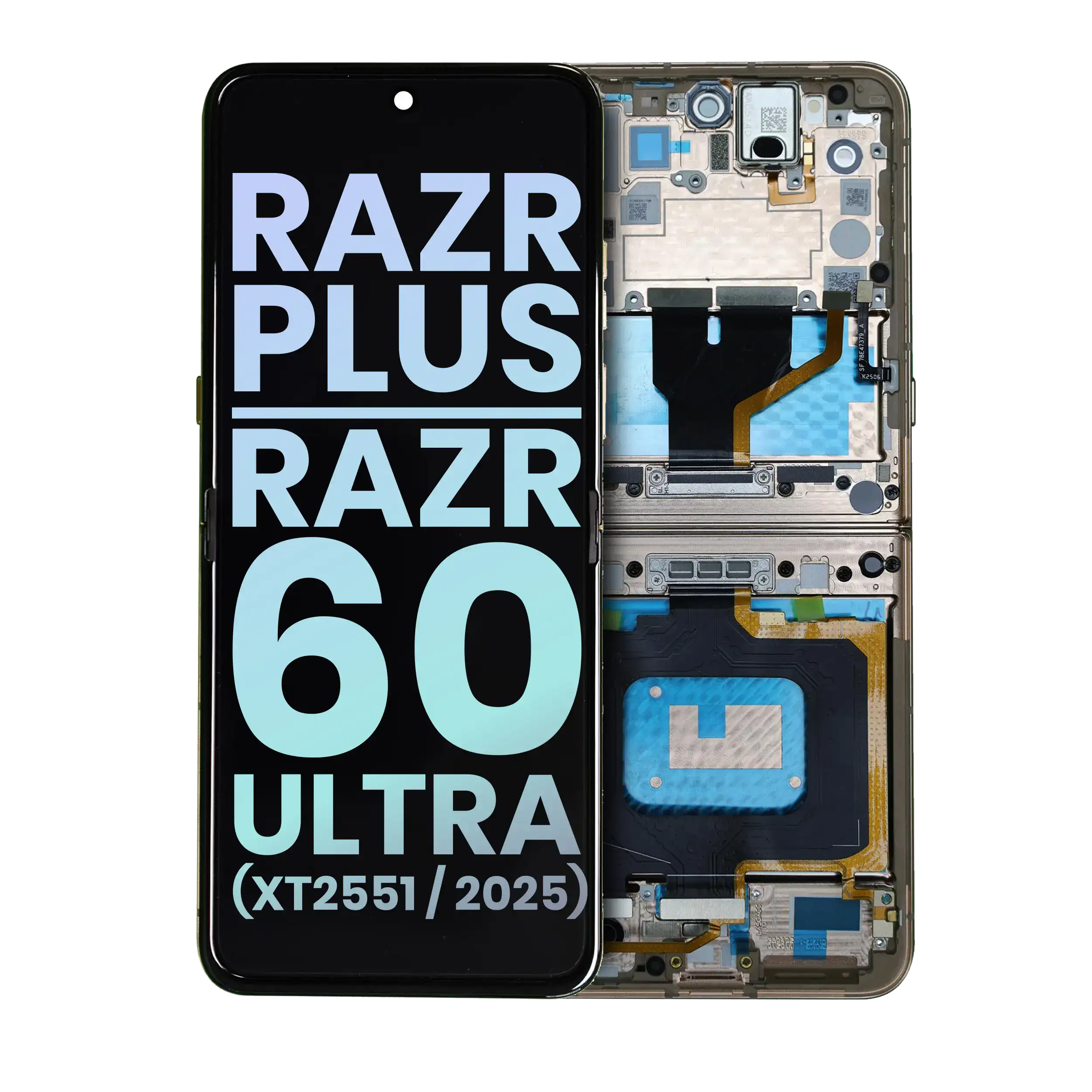 Main OLED Assembly For Motorola Razr Plus / Razr 60 Ultra (XT2551 / 2025) (Genuine OEM) (Mountain Trail) 