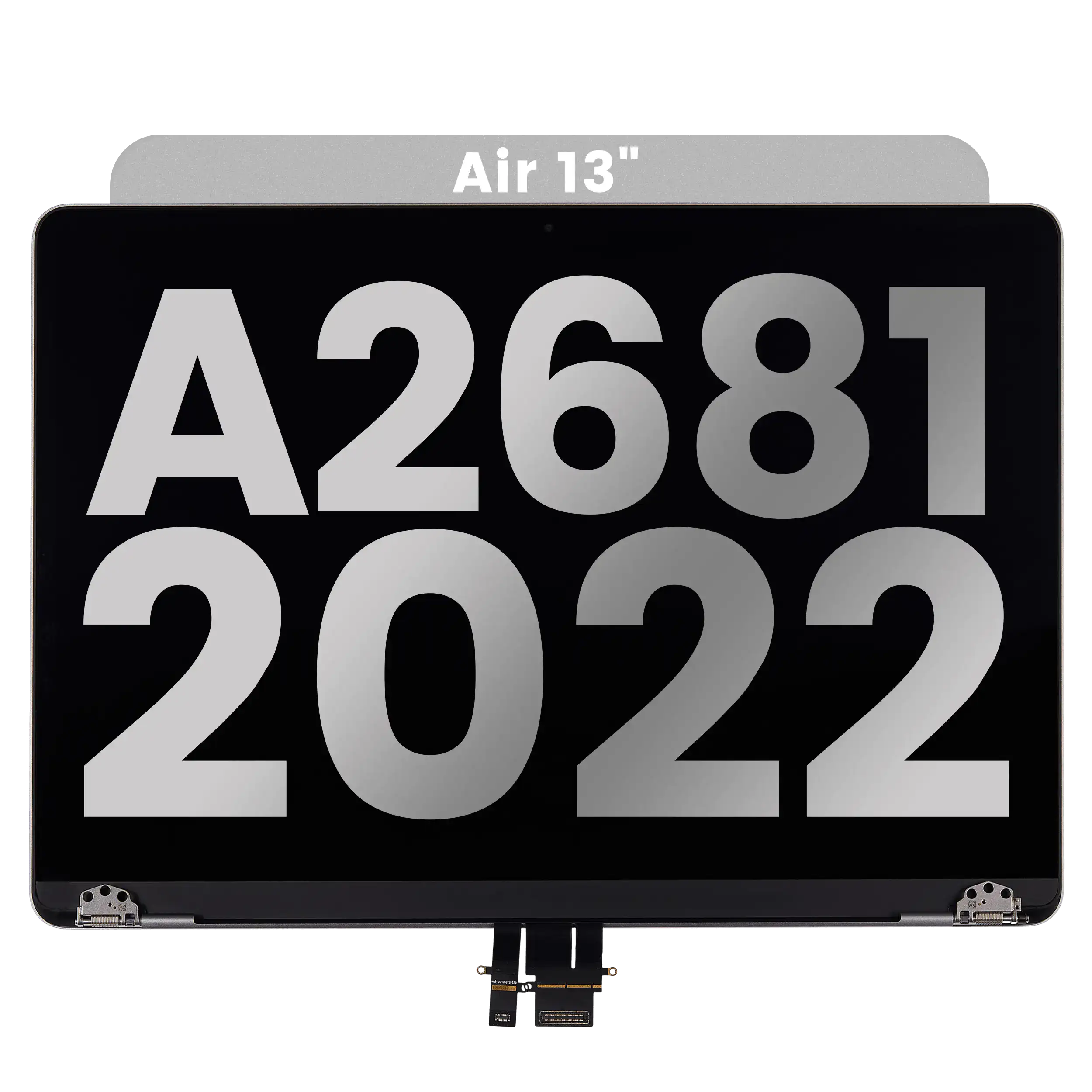 Complete LCD Display Assembly For MacBook Air 13" (A2681 / Mid 2022) (Used OEM Pull: Grade C) (Space Gray)