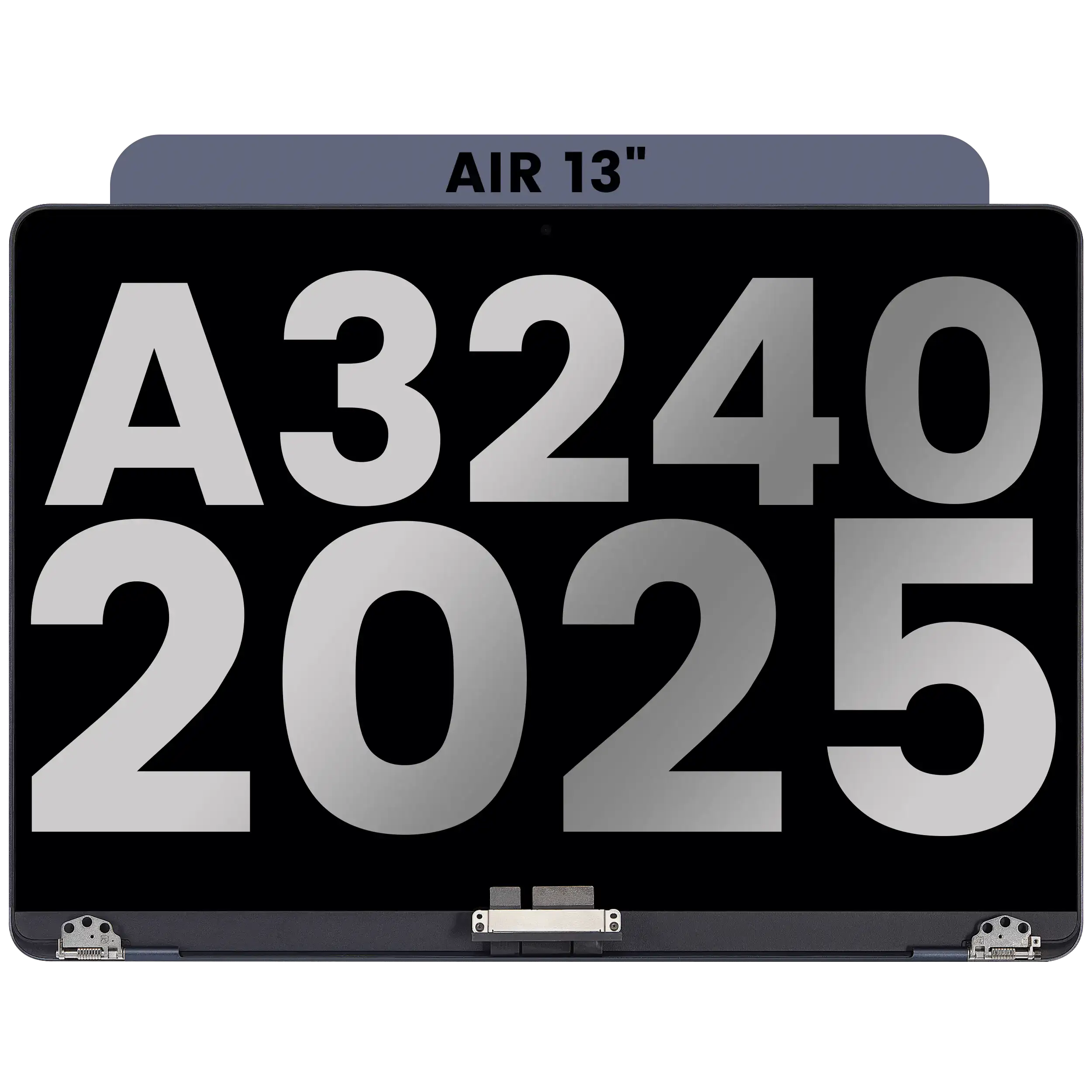 Complete LCD Display Assembly For MacBook Air 13" (A3240 /Early 2025) (Used OEM Pull: Grade A) (Midnight)