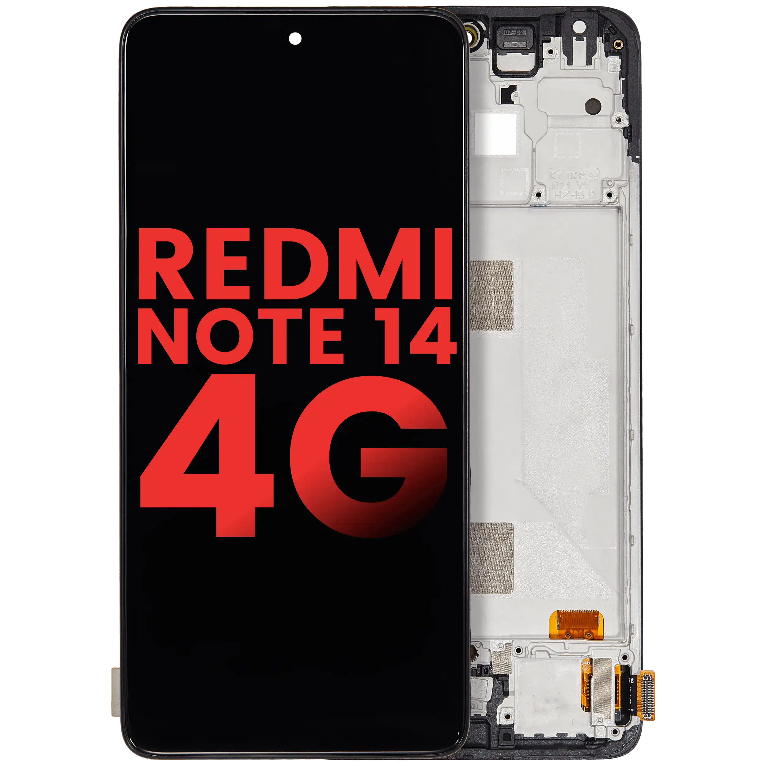 OLED Assembly With Frame For Xiaomi Redmi Note 14 4G (Aftermarket Plus) (All Colors)