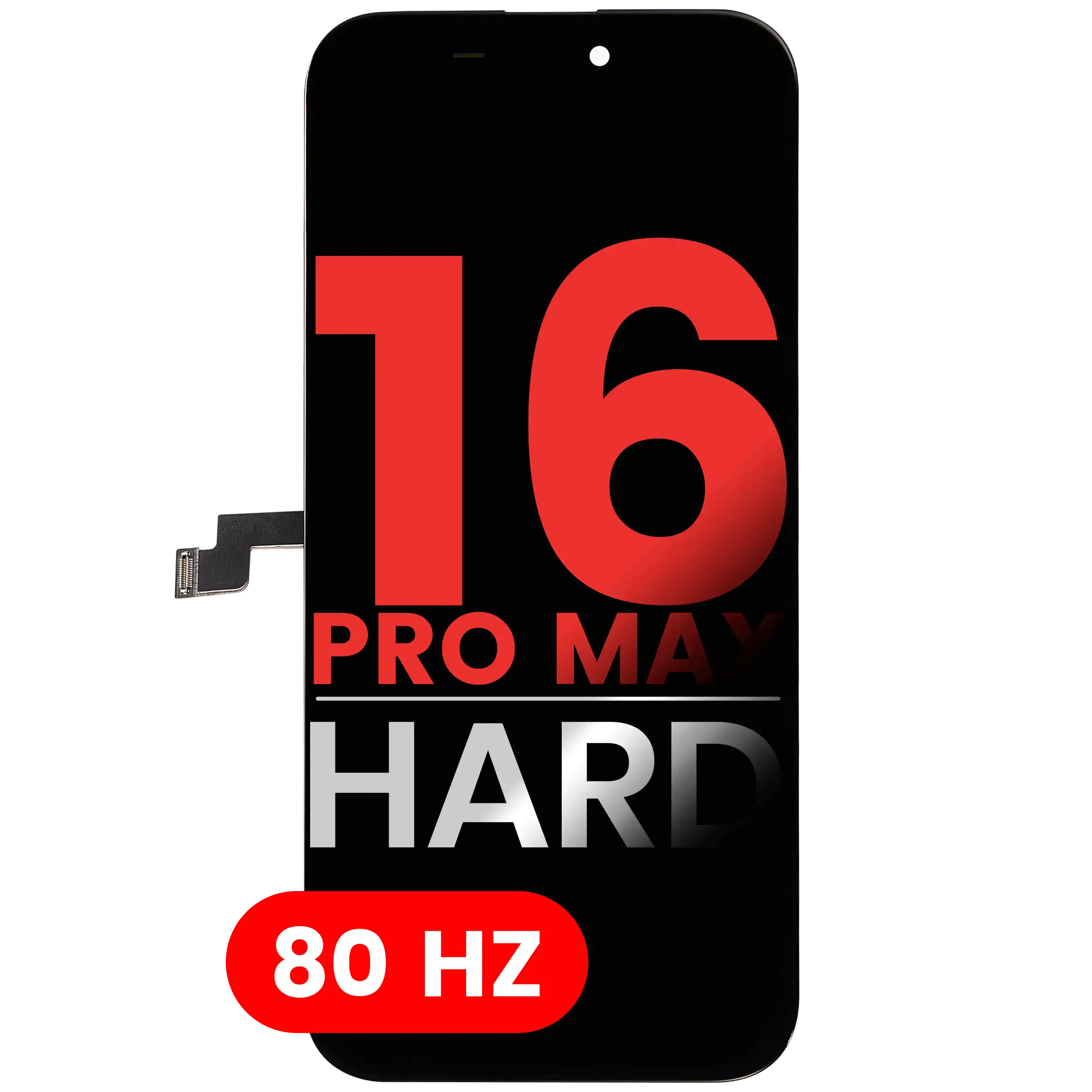 OLED Assembly For iPhone 16 Pro Max (Aftermarket Plus: Hard) (80Hz)