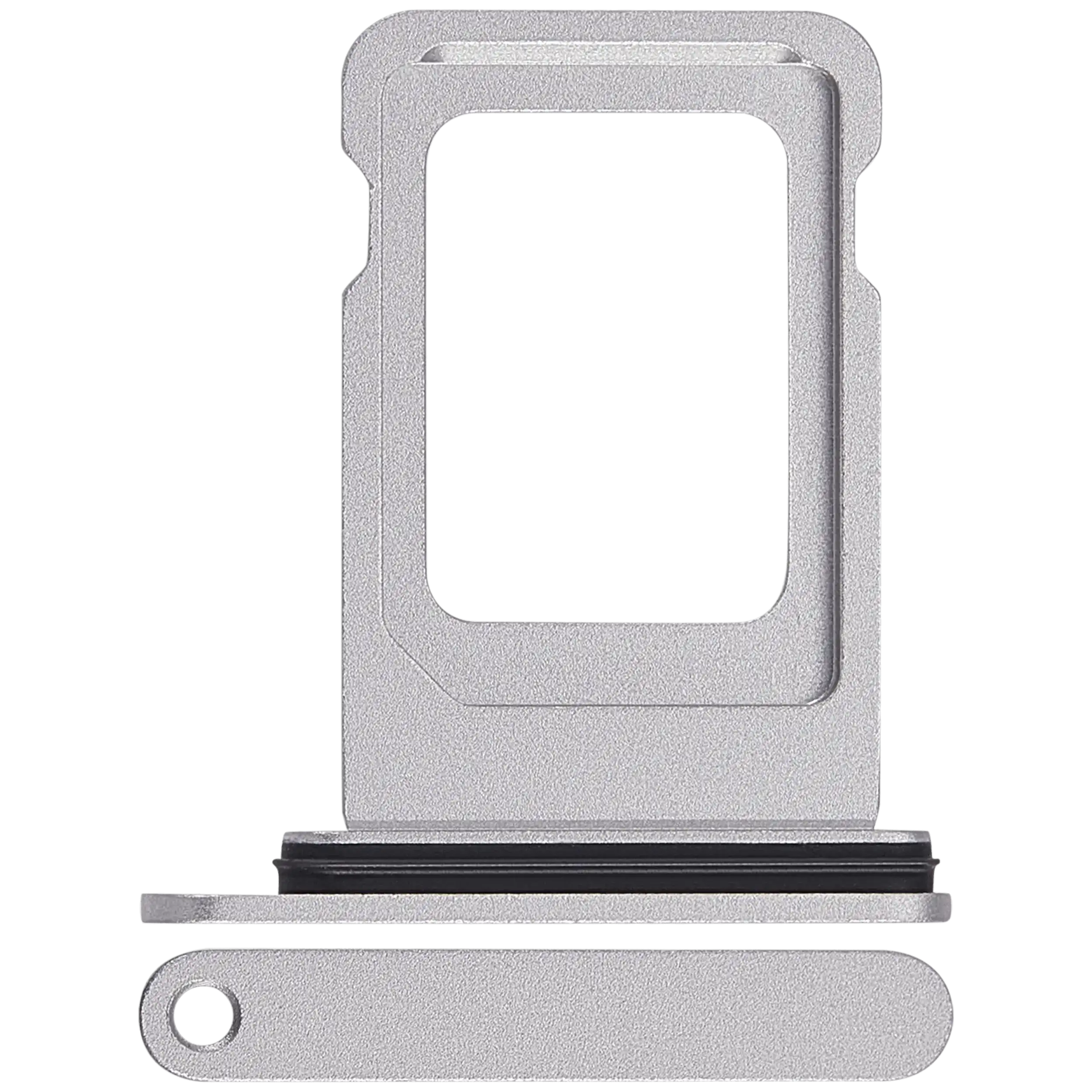 Single Sim Card Tray Compatible For iPhone 17 Pro / 17 Pro Max (Silver)