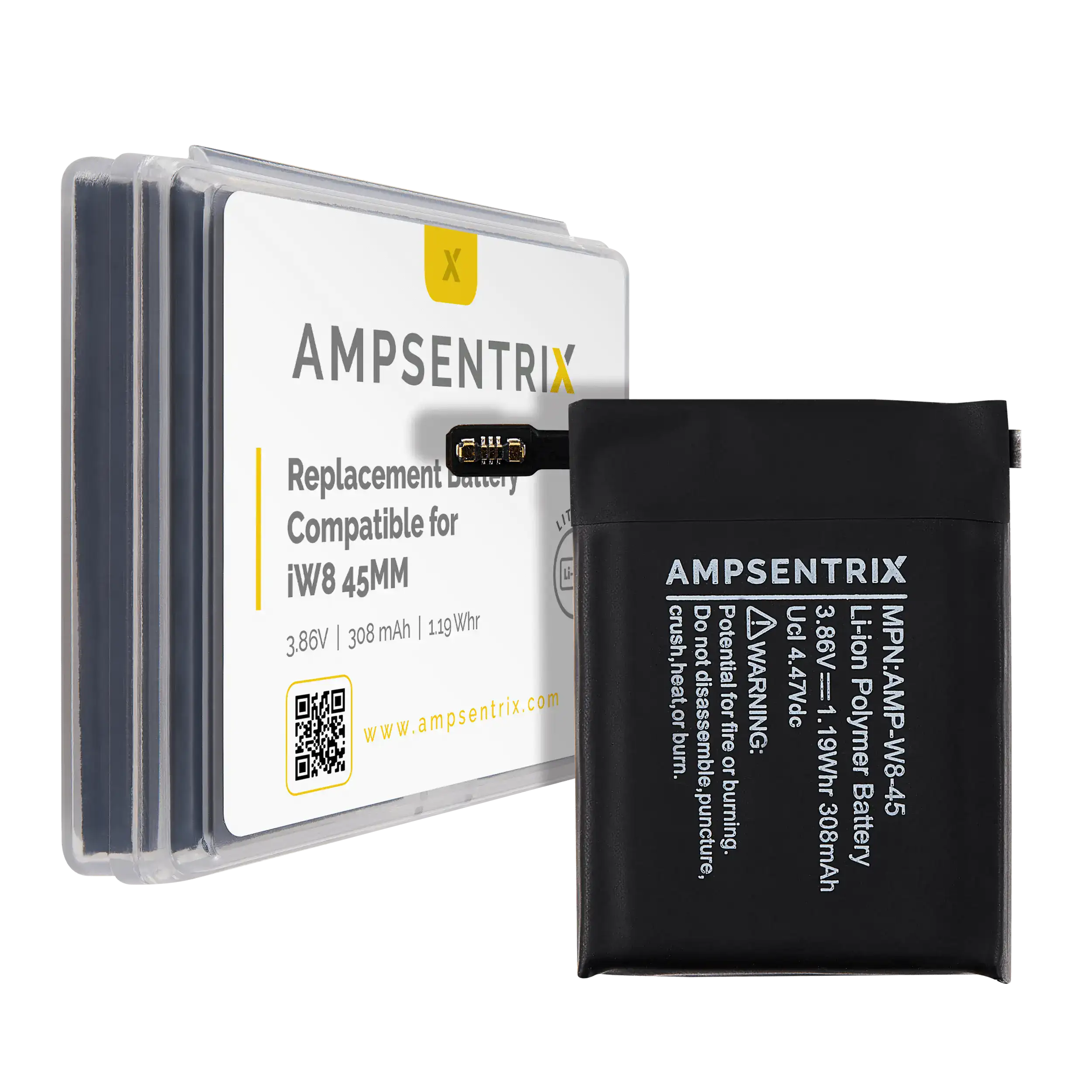 Replacement Battery For Watch Series 8 (45MM) (Ampsentrix)