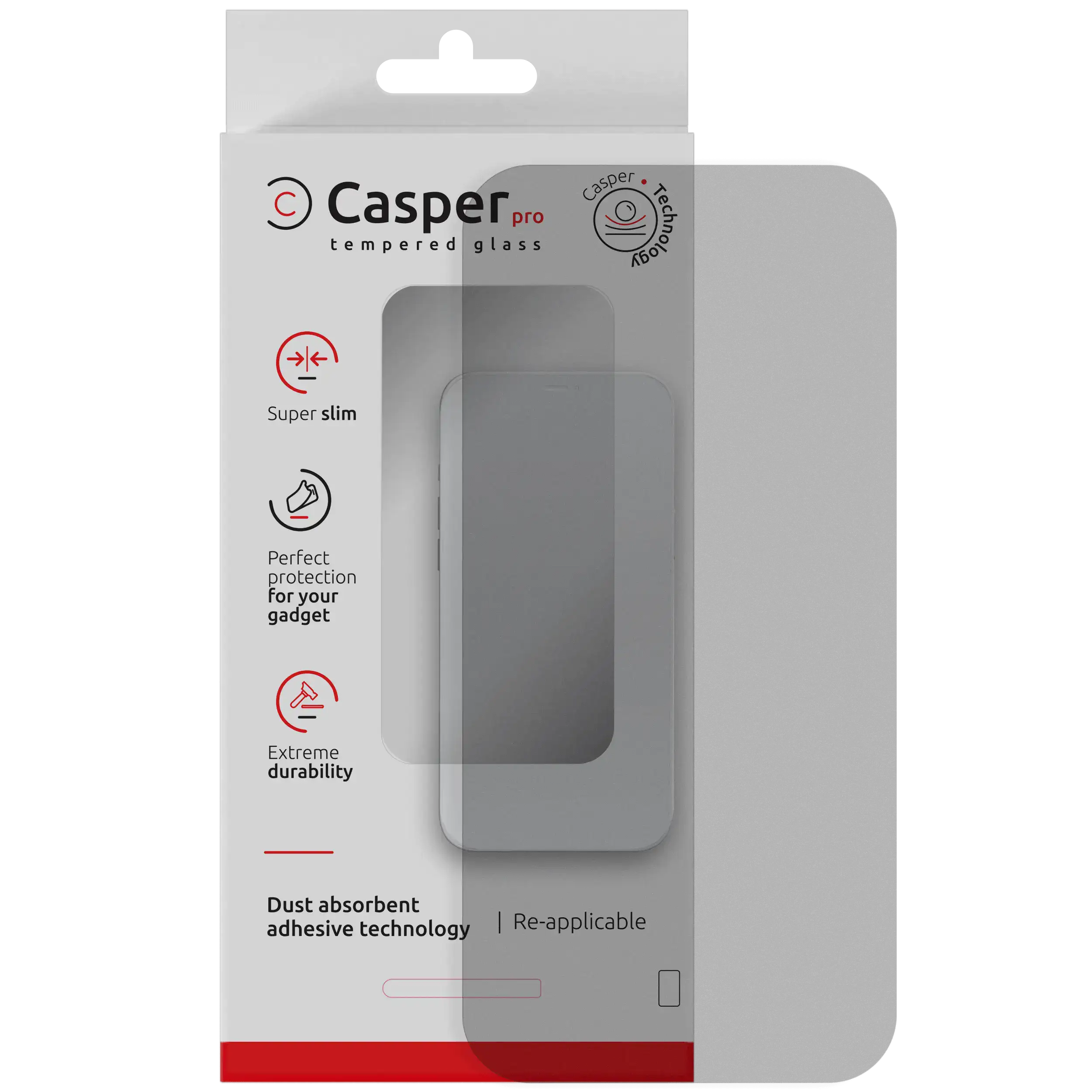 Casper Pro Tempered Glass For iPhone Air (Retail Pack) (Matte)