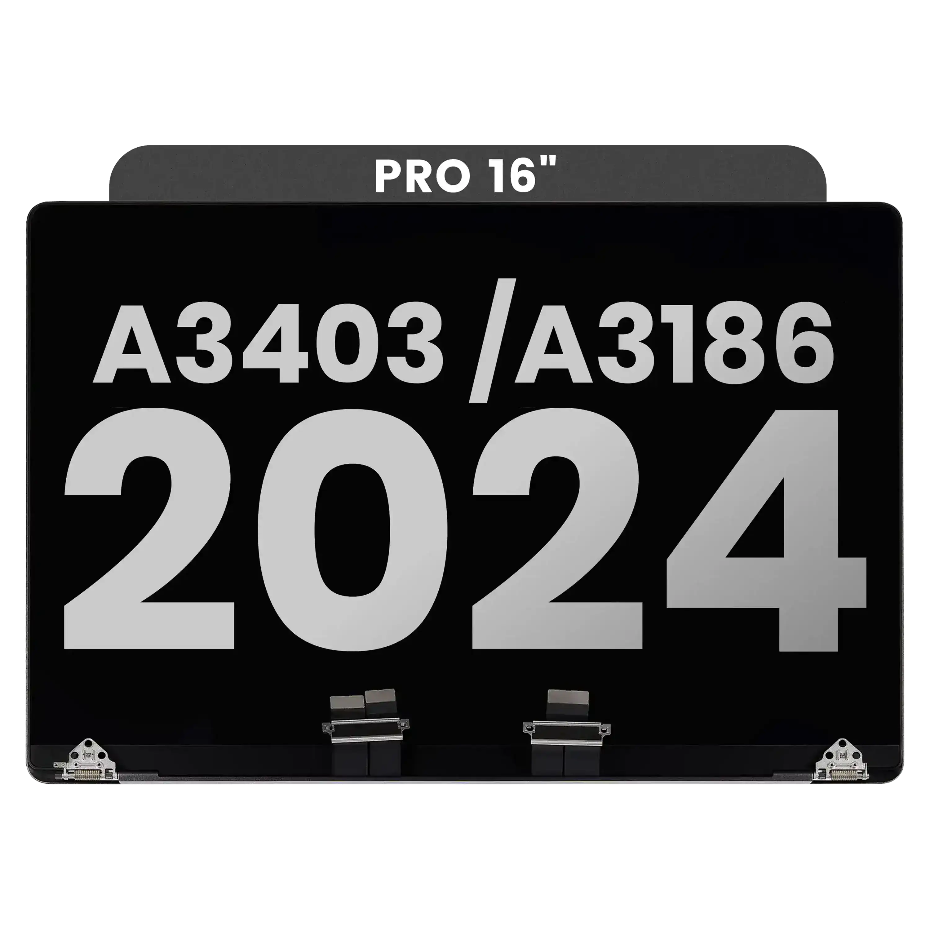 Complete LCD Display Assembly MacBook Pro 16" (A3403 / A3186 Late 2024) (Used OEM Pull: Grade A) (Space Black)