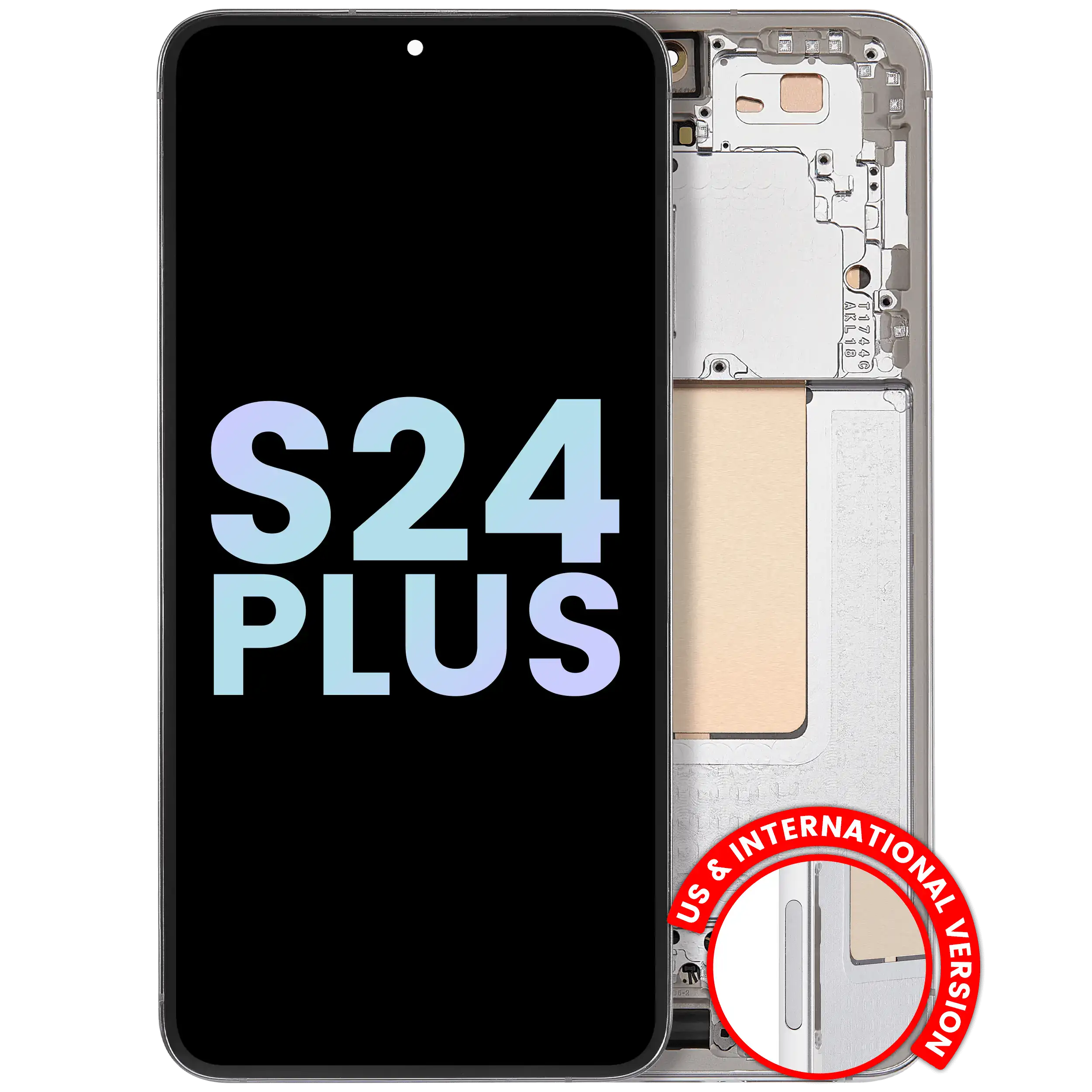 OLED Assembly With Frame For Samsung Galaxy S24 Plus 5G (US & International Version) (Service Pack) (Marble Grey)
