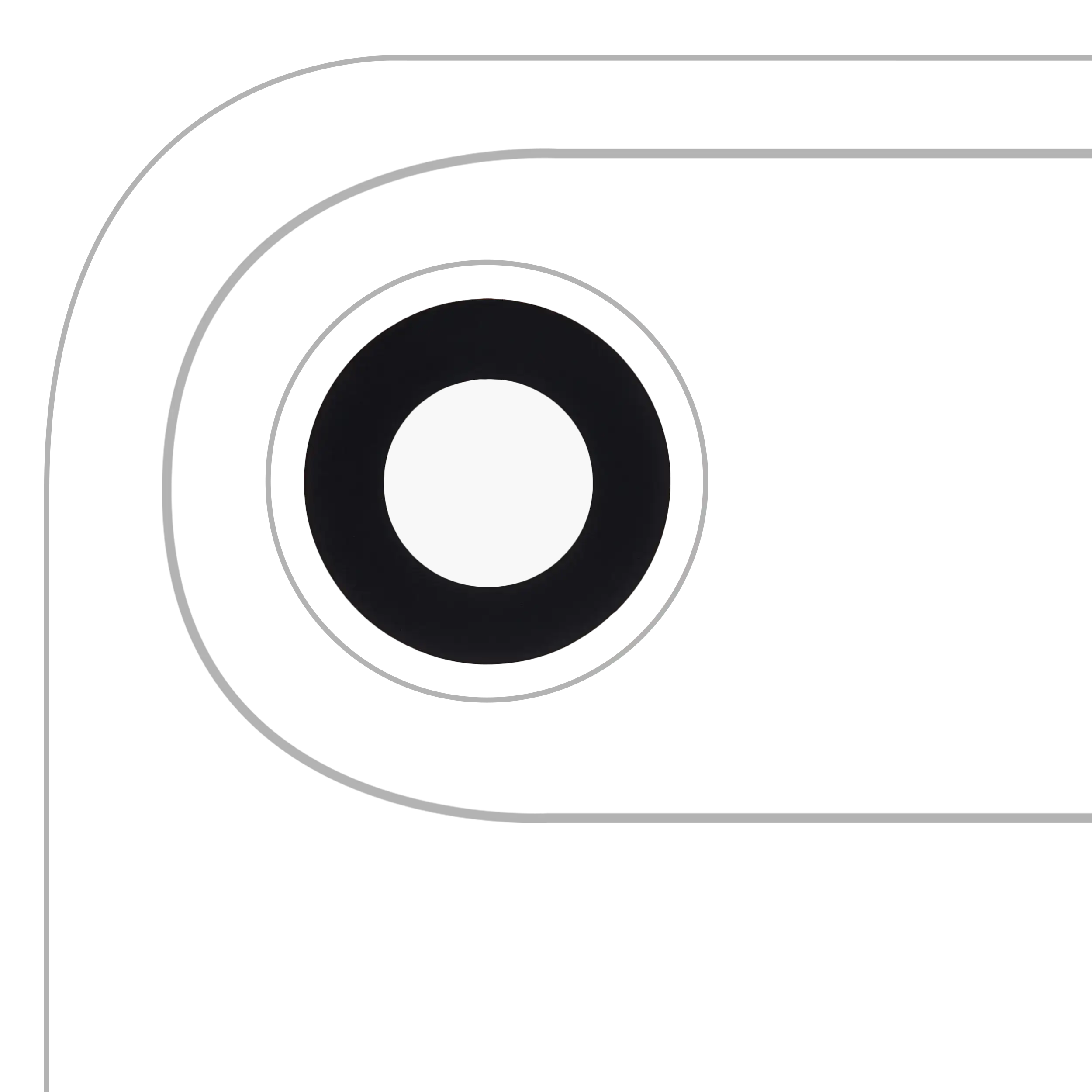 Back Camera Lens (Glass Only) With Adhesive For iPhone Air (Aftermarket Plus)