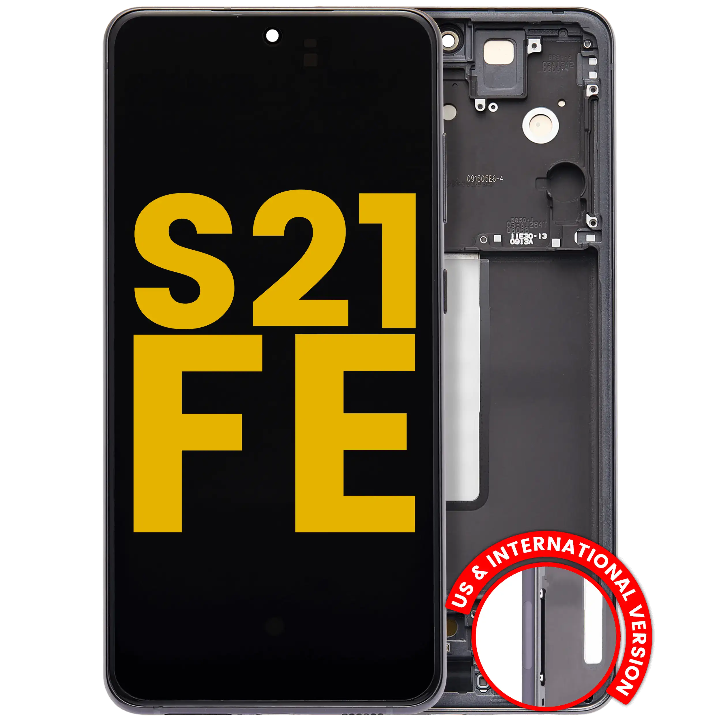 OLED Assembly With Frame For Samsung Galaxy S21 FE 5G (US & International Version) (Refurbished) (Graphite)