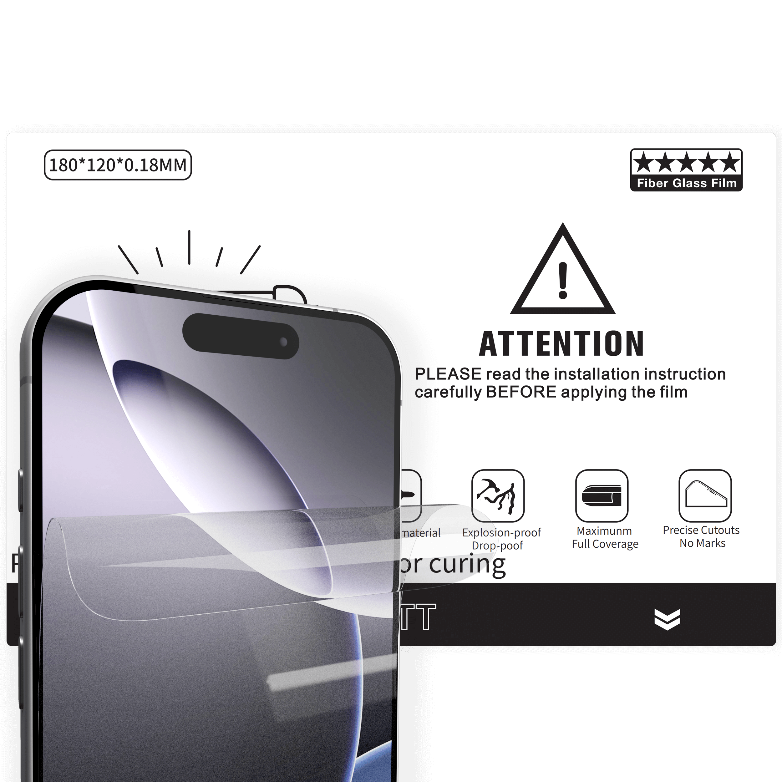 UV Film Protector 120×180 mm (UV Matt Pro) (10 Pack)