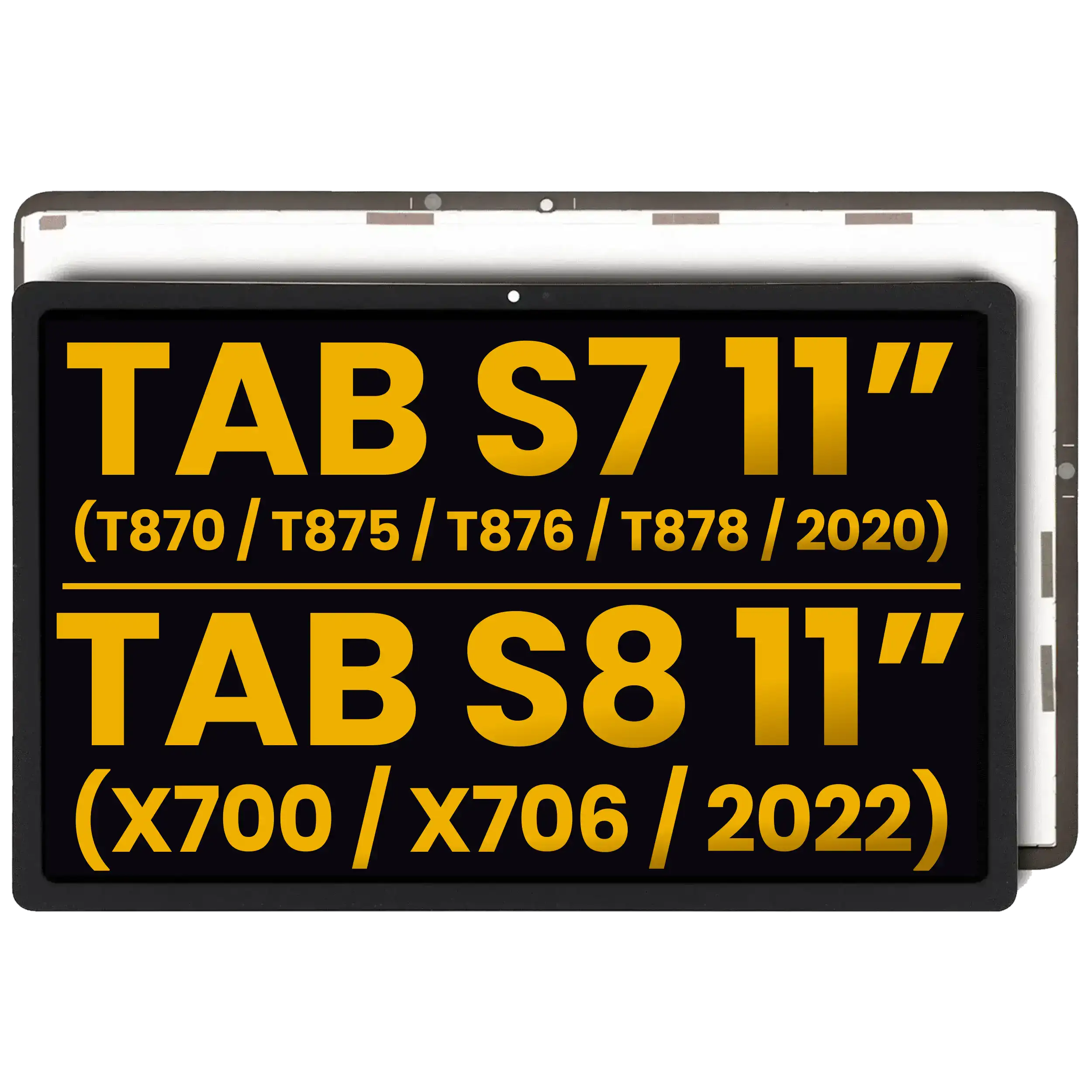 LCD Assembly Without Frame For Samsung Galaxy Tab S7 11" (2020) (T870 / T875 / T876 / T878) /  Tab S8 11" (2022) (X700 / X706) (Refurbished) (All Colors)