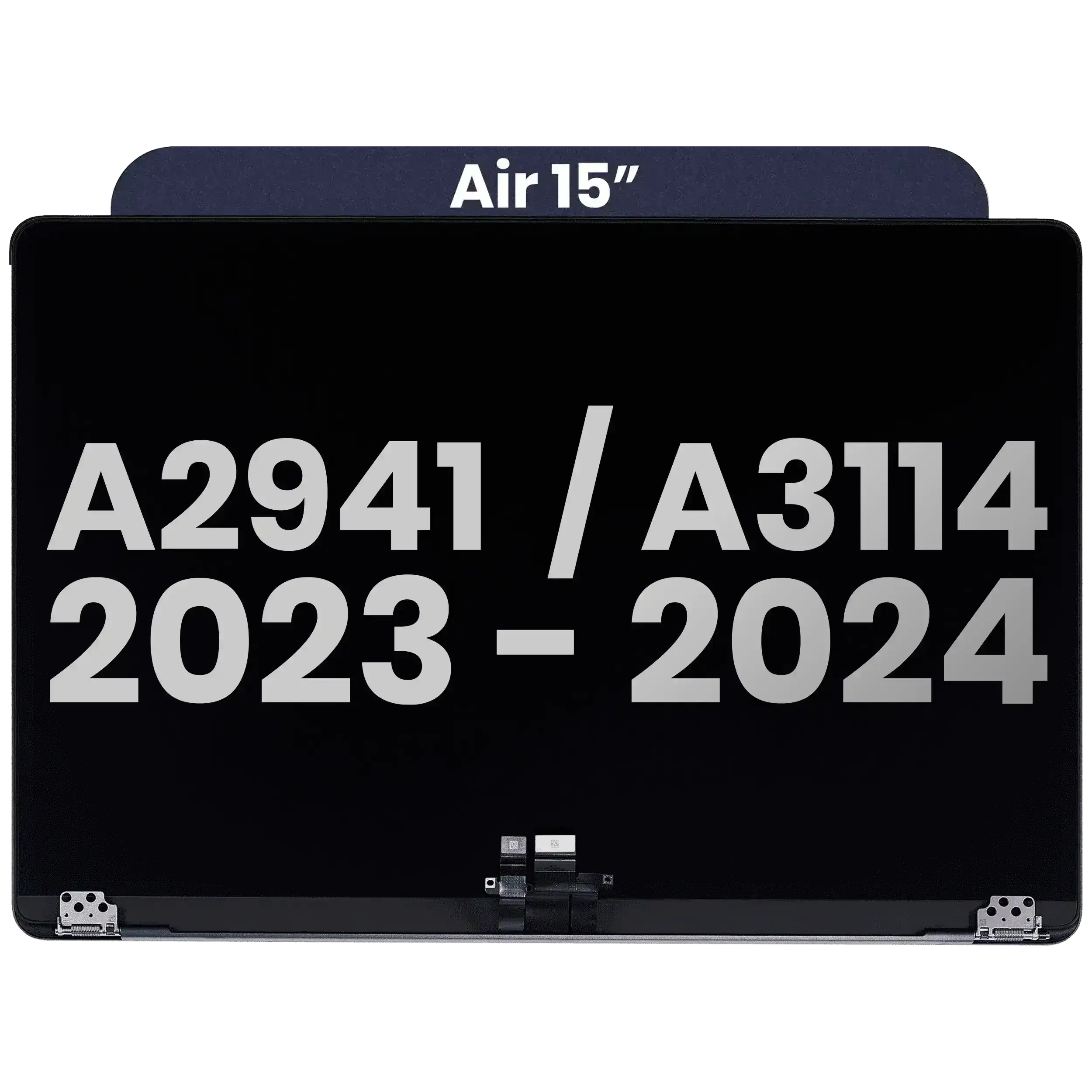 Complete LCD Display Assembly For MacBook Air 15" (A2941 / Mid 2023) / Air 15" (A3114 / Mid 2024) (Used OEM Pull: Grade A) (Midnight)