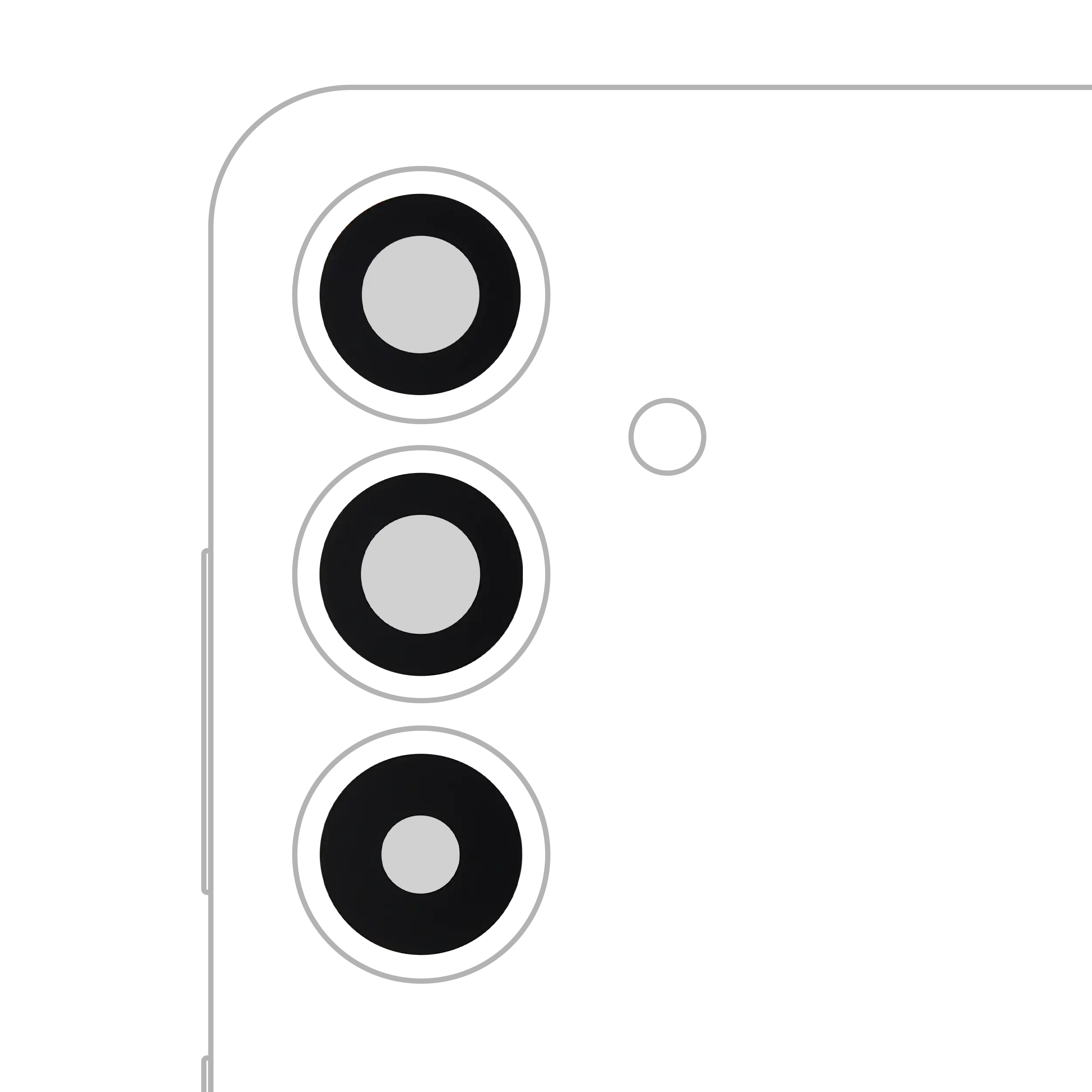 Back Camera Lens (Glass Only) With Adhesive For Samsung Galaxy S25 FE 5G (Premium)