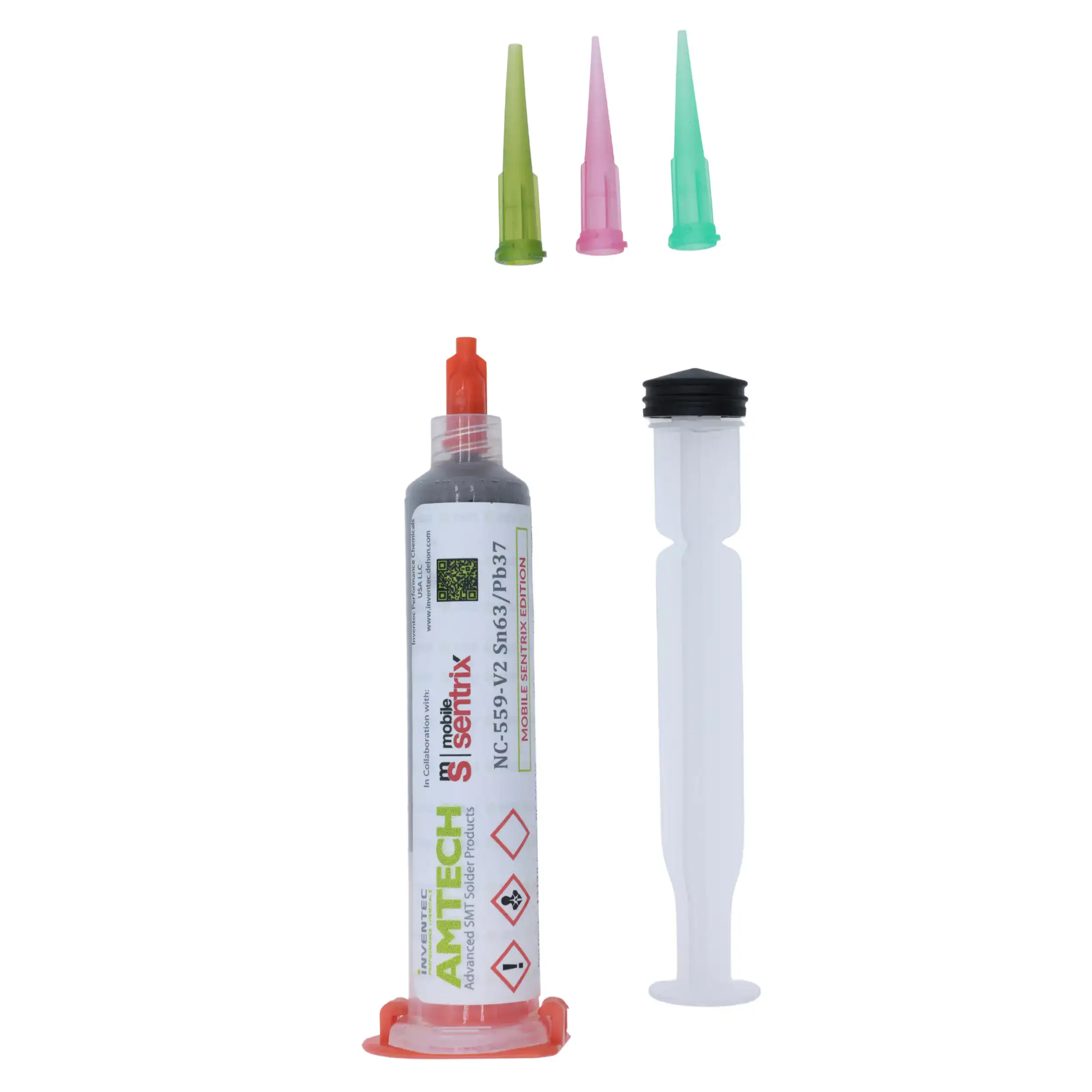 Soldering Paste Sn63/Pb37 35g Syringe No-Clean (NC-559-V2) (Amtech)