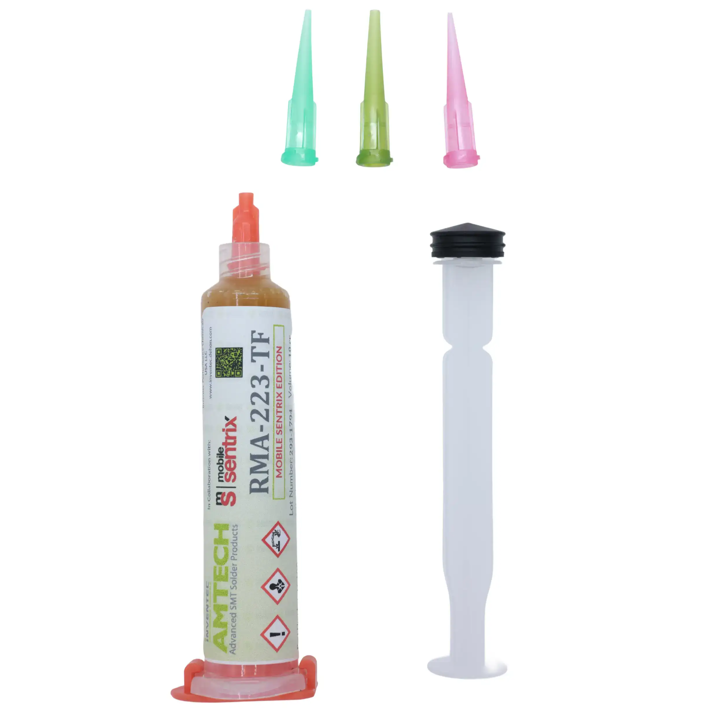 Tacky Flux Paste 10cc Syringe No-Clean (RMA-223-LF / 16400) (Amtech)
