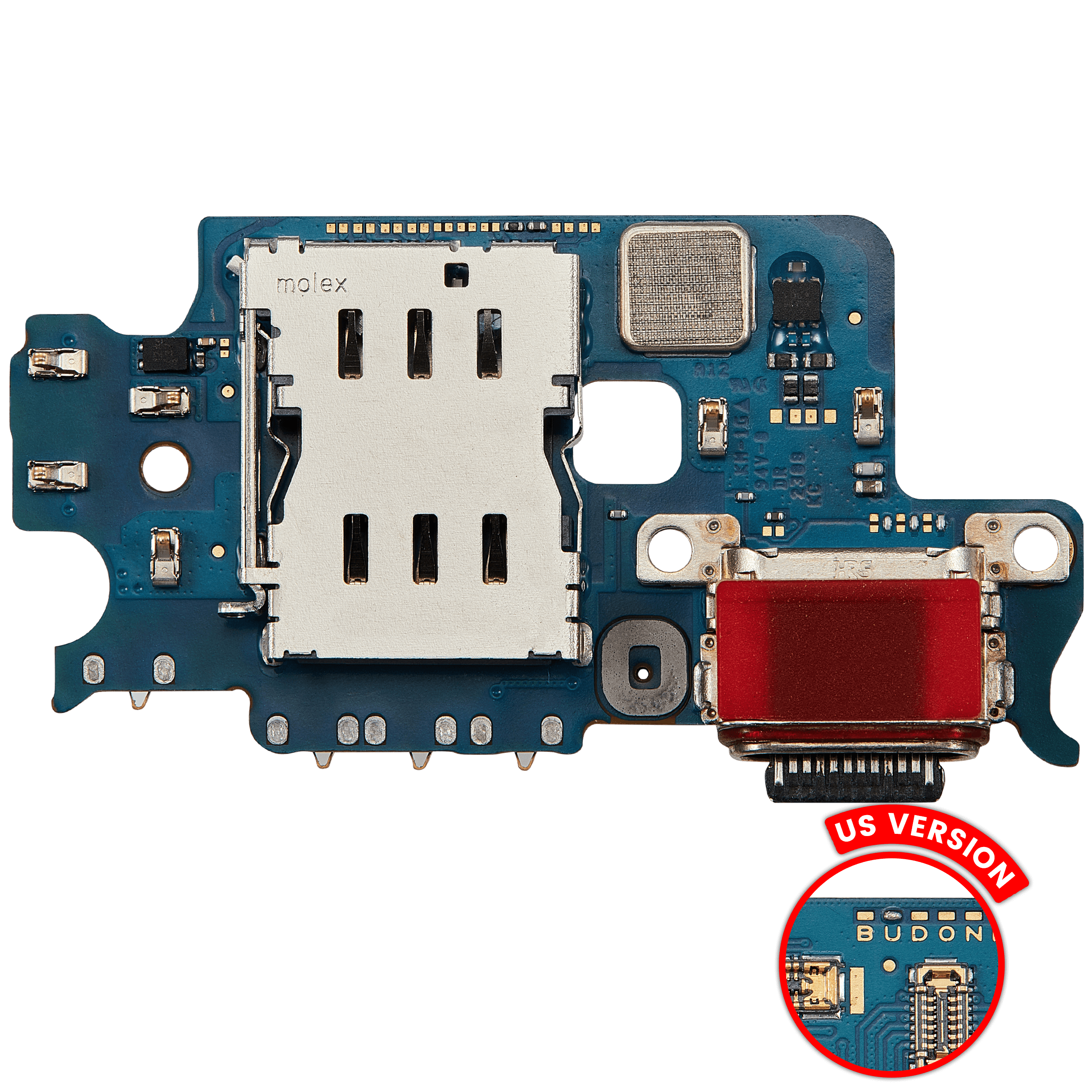 Charging Port Board With Sim Card Reader For Samsung Galaxy S23 5G (S911U) (US Version) (Premium)