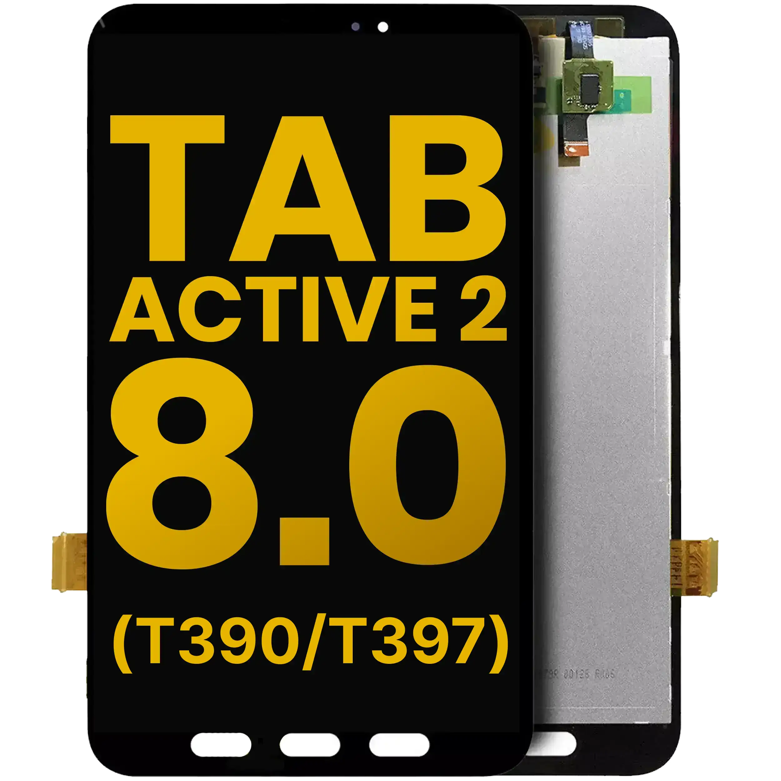 LCD Assembly Without Frame For Samsung Galaxy Tab Active 2 8.0" (T390 / T397) (2017)  (Refurbished) (Wifi Version) (Black)