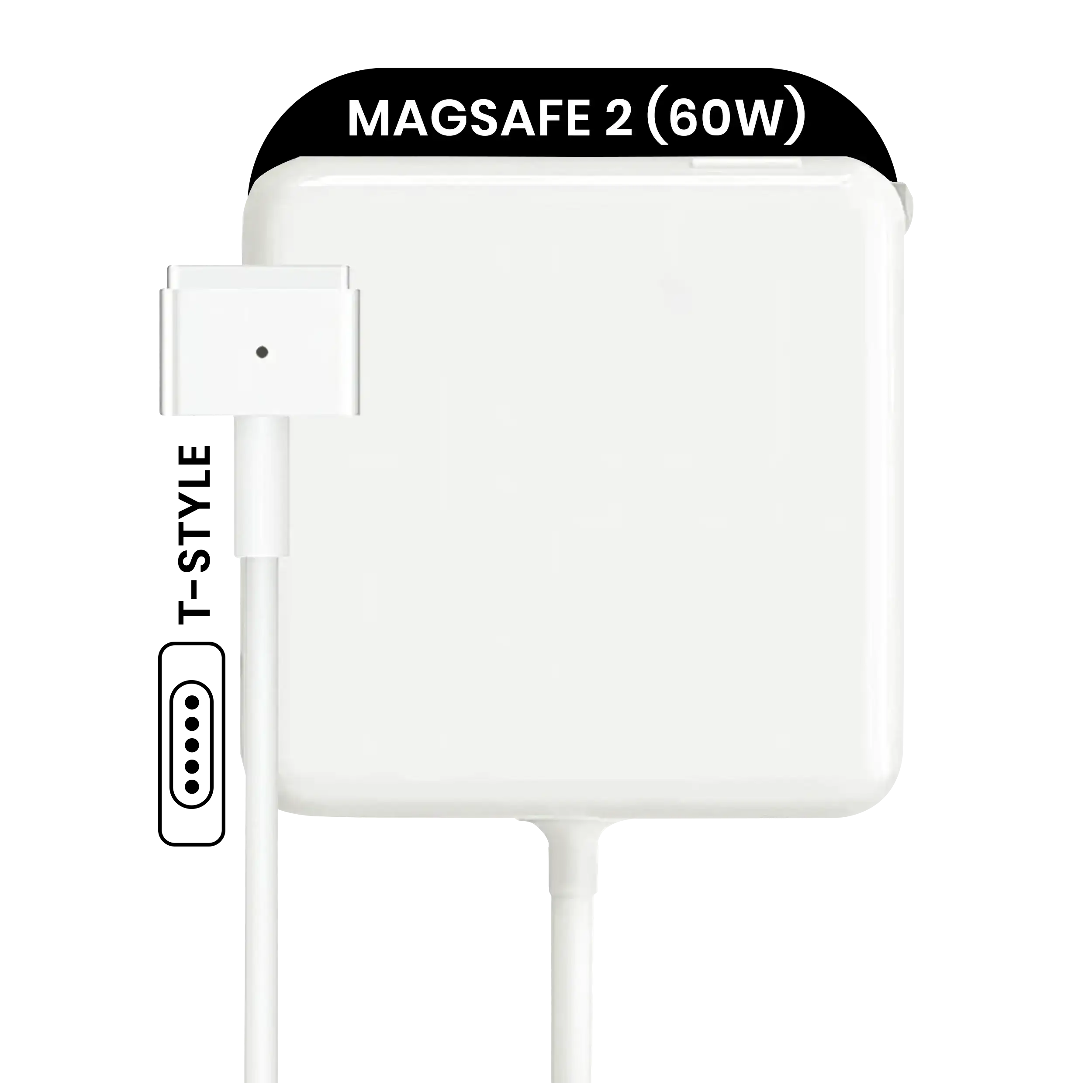 45W MagSafe 2 Power Adapter With Cable (T-Style) For MacBook (OEM Pull Grade : New)