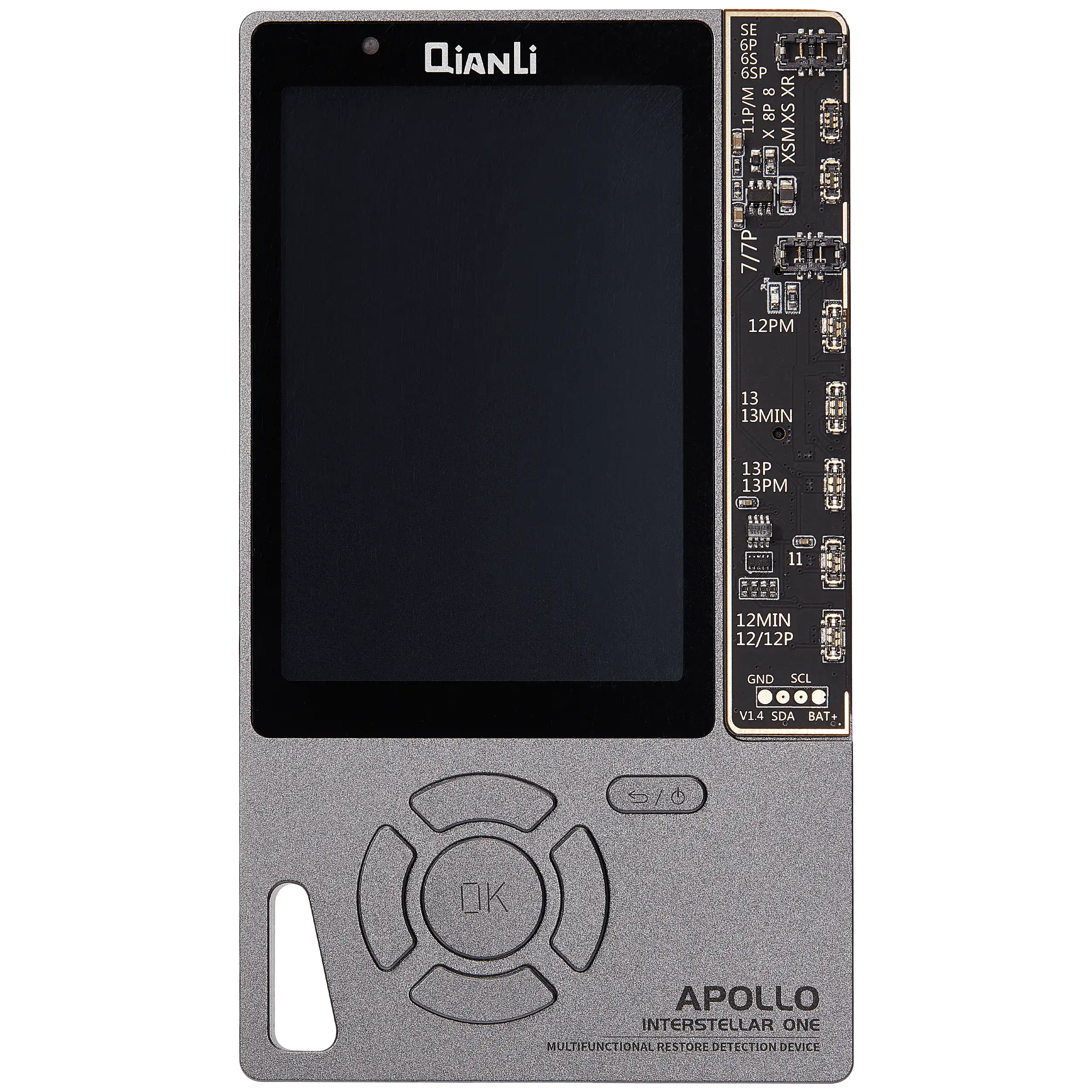 Apollo Interstellar Restore Program And Reading Device (True Tone / Battery Data / Vibrator / MFI Tester / EEPROM Programmer) (Display Up To 11 Pro Max And Battery Up To iPhone 14 Pro Max) (Galaxy Gray Special Edition) (Qianli)