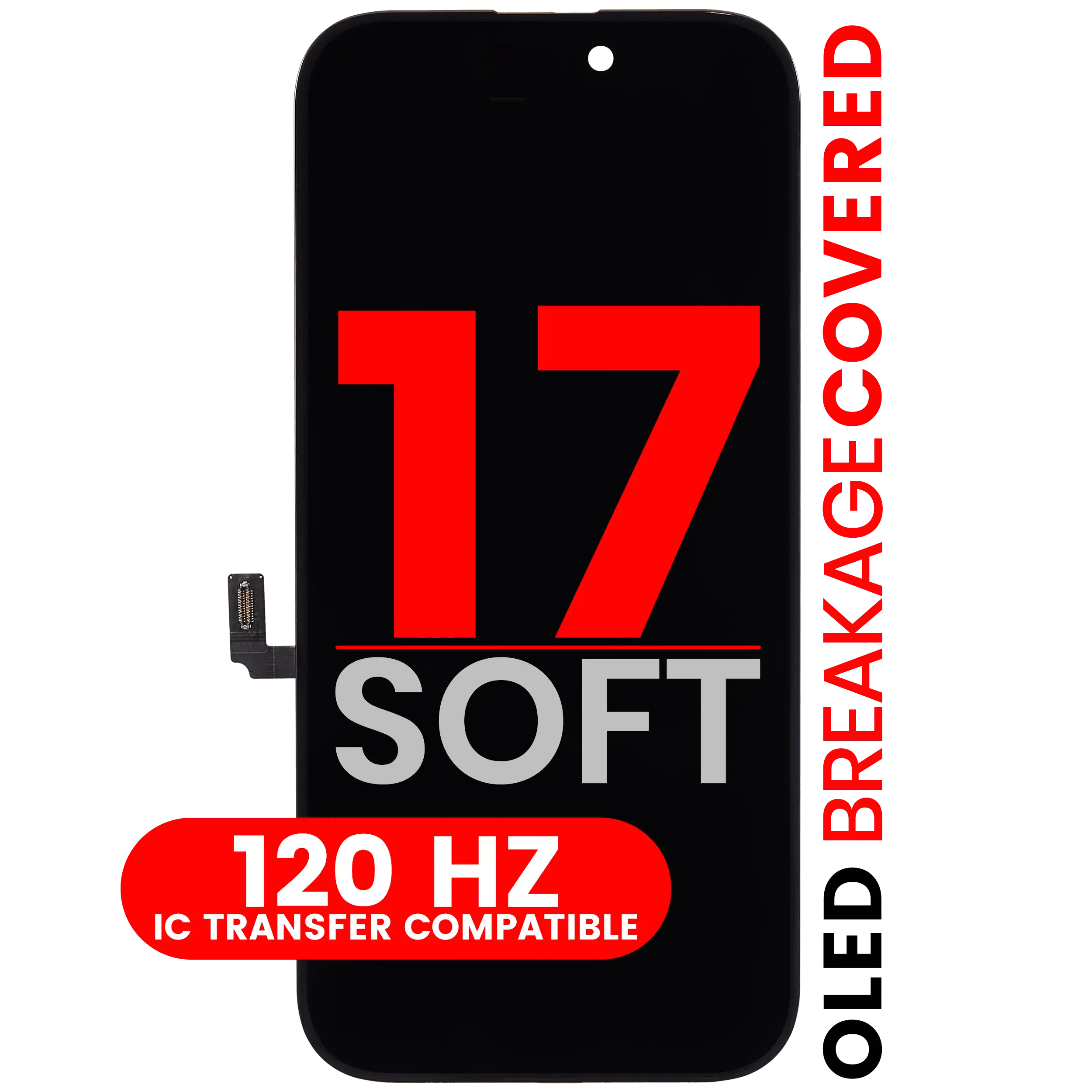 OLED Assembly For iPhone 17 (Aftermarket Pro: XO7 Soft) (120HZ)