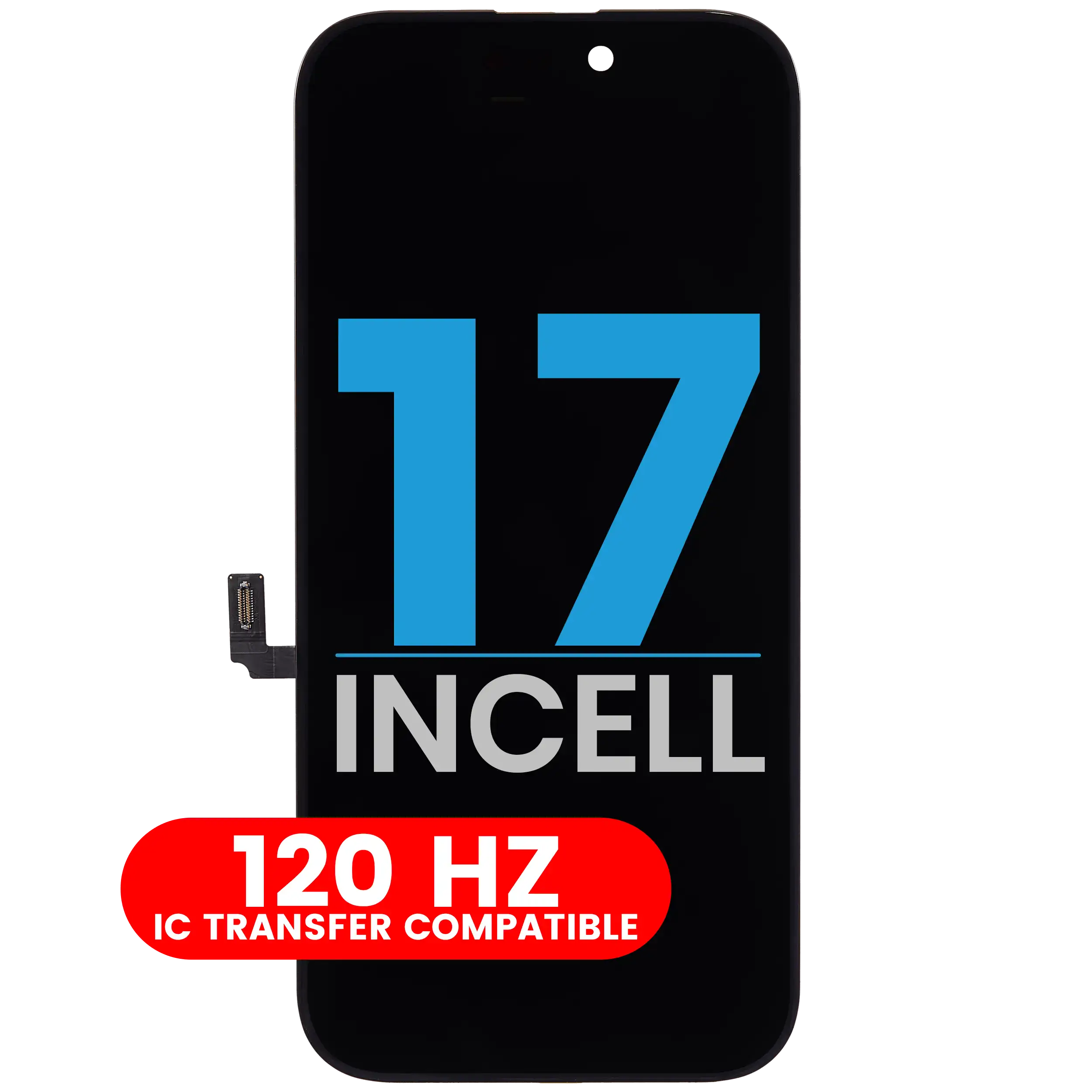 LCD Assembly For iPhone 17 (Aftermarket: AQ7 / Incell) (120HZ)