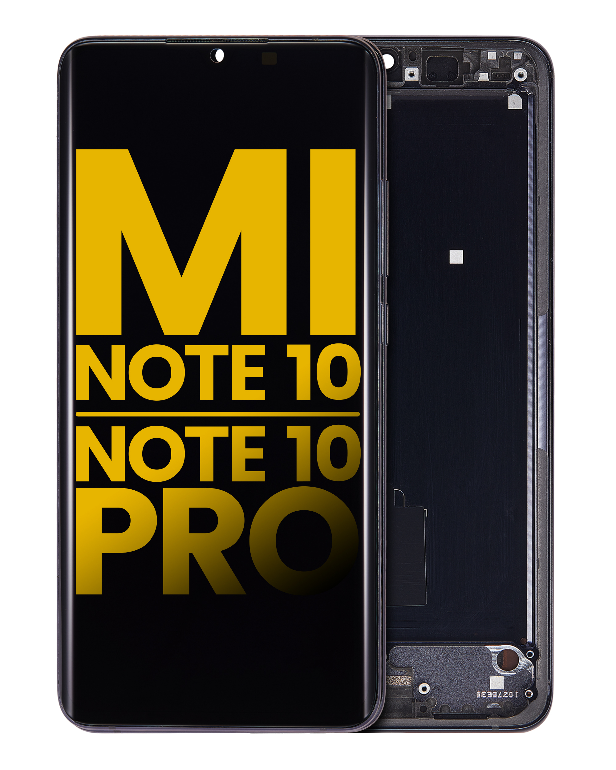 OLED Assembly With Frame For Xiaomi Mi Note 10 / Note 10 Pro (Refurbished) (Midnight Black)