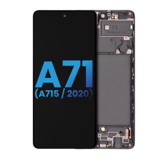 LCD Assembly With Frame (Without Finger Print Sensor) For Samsung Galaxy A71 (A715 / 2020) (Aftermarket: Incell) (All Colors)