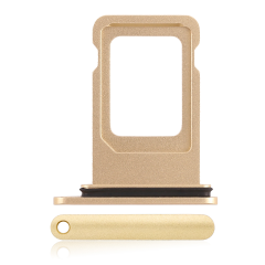 Dual Sim Card Tray For iPhone XR (Yellow)