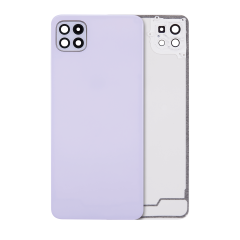 Back cover Glass With Camera Lens Compatible For Samsung Galaxy A22 5G (A226 / 2021) (Aftermarket Plus) (Violet)