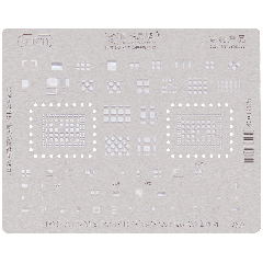 U-IP11 0.12MM A16/A17 Universal CPU Rework Repair BGA Reballing Stencil for iPhone 15 Series (Amaoe) (V3.0)