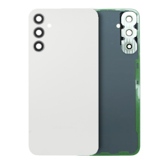 Back Cover Glass With Camera Lens Compatible For Samsung Galaxy A34 5G (Service Pack) (Silver)