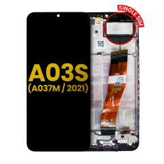 LCD Assembly With Frame For Samsung Galaxy A03s (A037F / A037G / 2021) (Single Sim) (Type C Frame) (Refurbished) (All Colors)