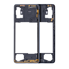 Mid-Frame Housing For Samsung Galaxy A71 (A715 / 2020) ( Aftermarket Plus) (Prism Crush Black)
