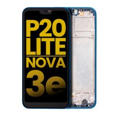 LCD Assembly With Frame Compatible For Huawei P20 Lite / Nova 3e (Refurbished) (Blue)