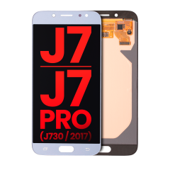 OLED Assembly Without Frame For Samsung Galaxy J7 / J7 Pro (J730 / 2017) (Aftermarket Plus) (Blue / Gray)