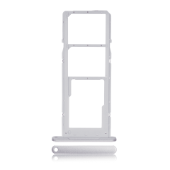 Dual Sim Card Tray Compatible For Samsung Galaxy A14 (A145F) (Silver)