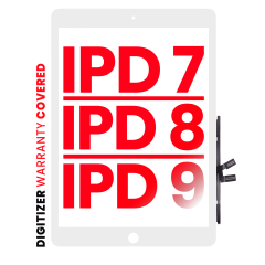 Digitizer Compatible For iPad 7 (2019) / iPad 8 (2020) / iPad 9 (2021) (Aftermarket Pro: XO7) (White)