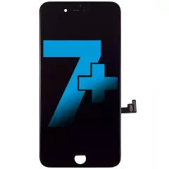 LCD Assembly With Steel Plate Compatible For iPhone 7 Plus (Aftermarket) (Black)