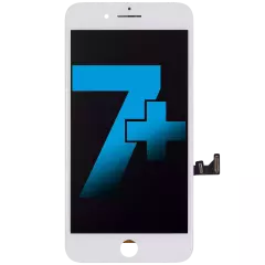 LCD Assembly With Steel Plate Compatible For iPhone 7 Plus (Aftermarket) (White)