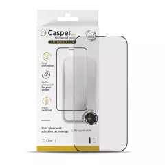 Casper Pro Silicone Tempered Glass For iPhone 16 Pro / 17 / 17 Pro (Retail Pack) (Clear)