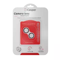 Casper Camera Lens Protector For iPhone 15 / 15 Plus (Pink) (Clear)
