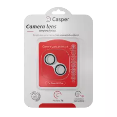 Casper Camera Lens Protector For iPhone 15 / 15 Plus (blue) (Clear)