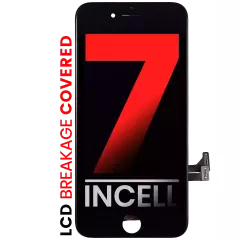 LCD Assembly With Steel Plate For iPhone 7 (Aftermarket Pro: XO7 Incell) (Black)